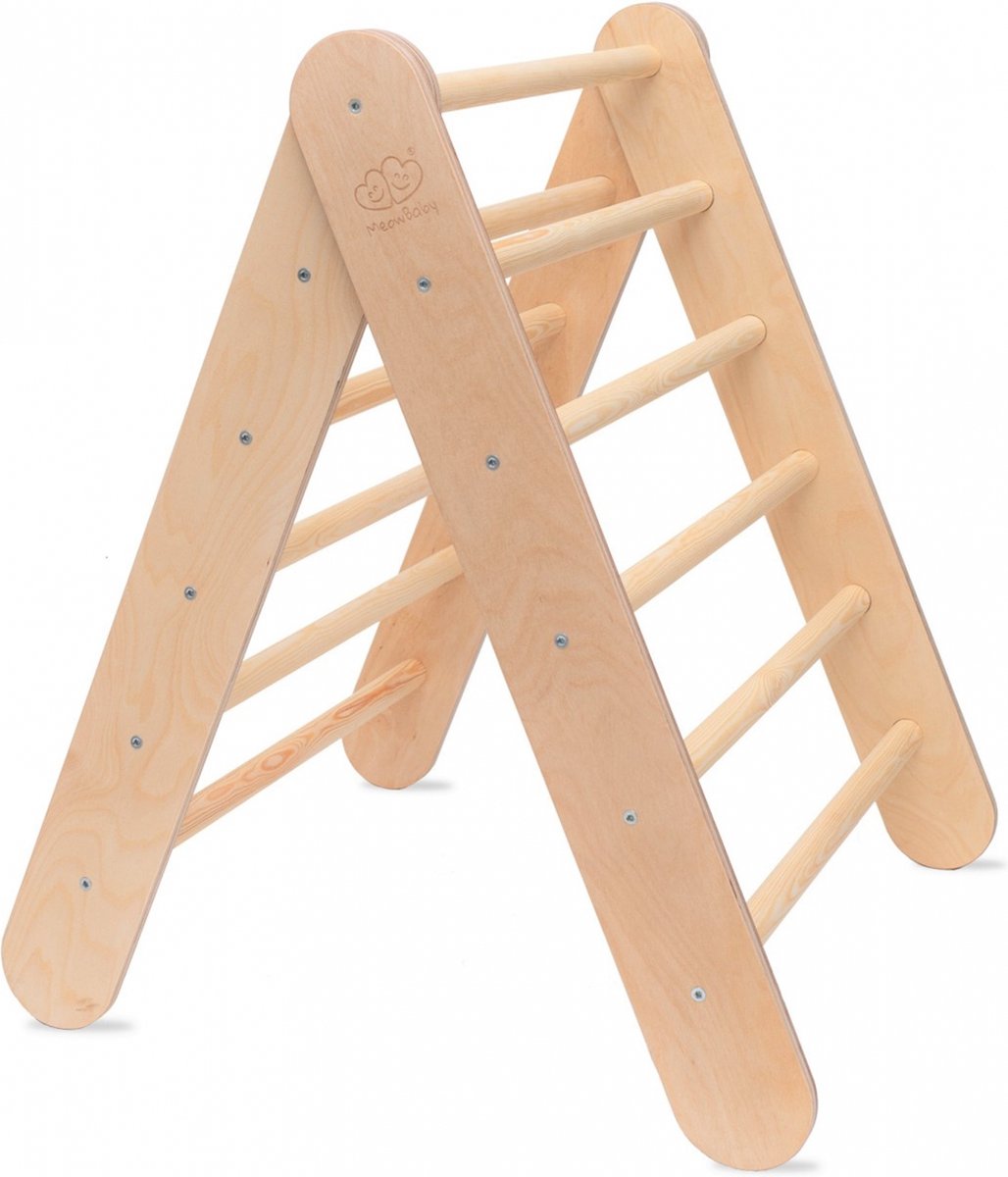 Pikler - Klimdriehoek - Houten Ladder - SCANDI Naturel