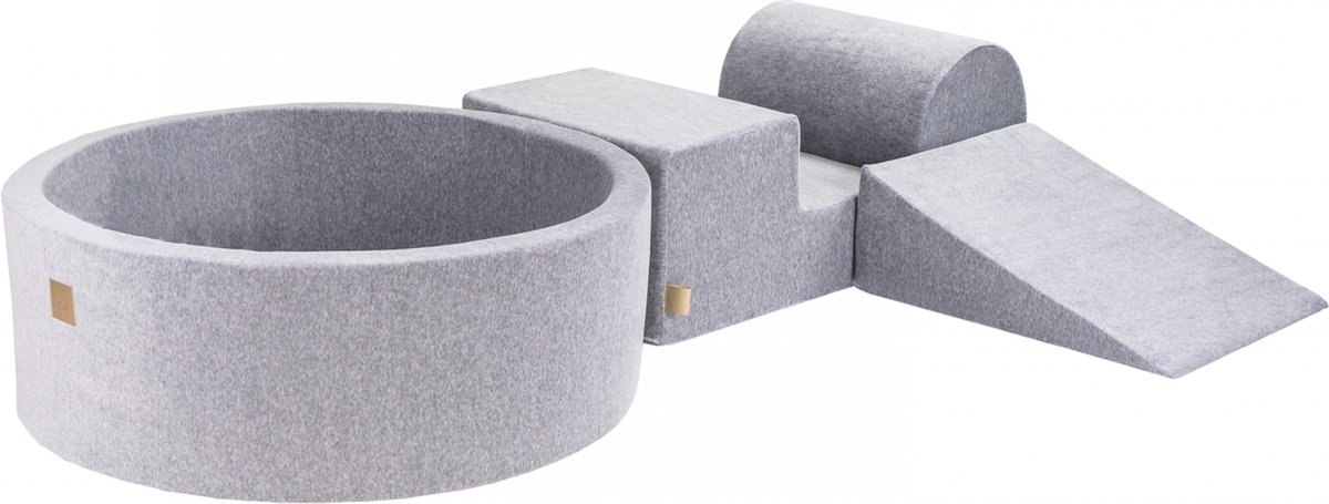 Speelset - Foam Blokken XL - Grijs - Zonder Ballen