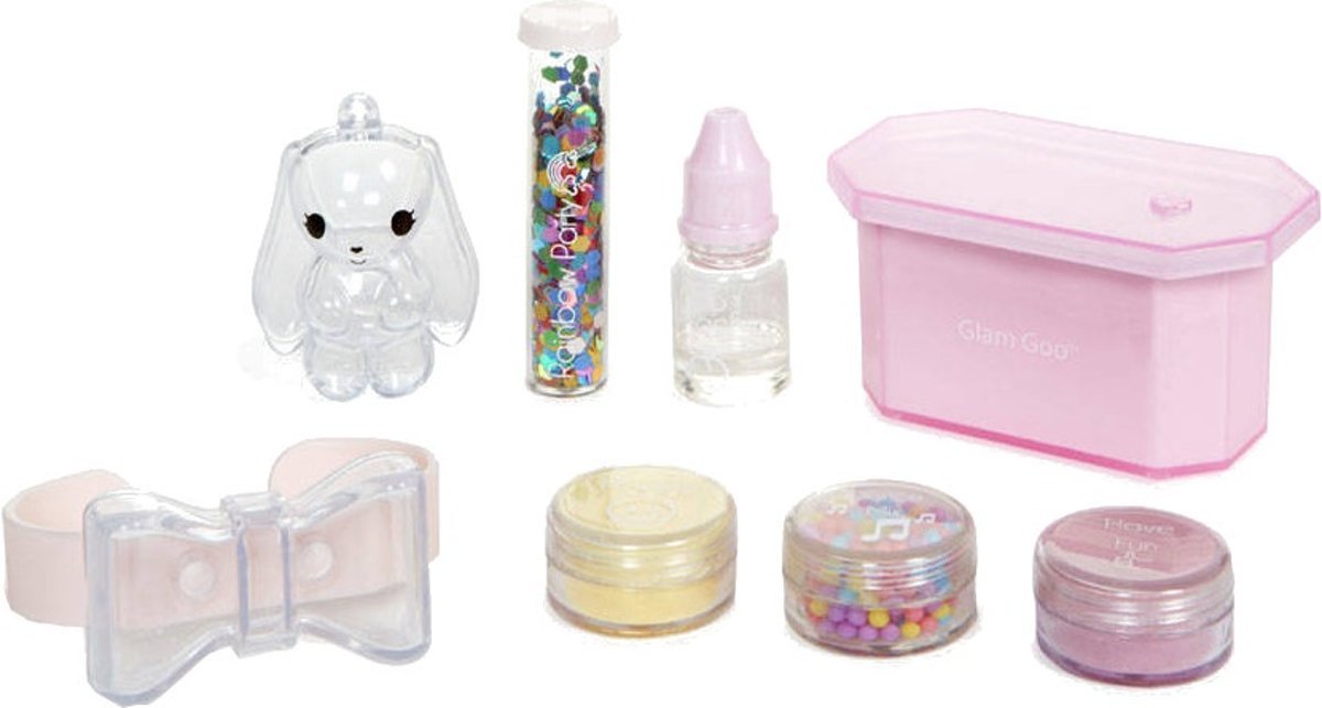 Mga Glam Goo Maak Je Eigen Slijmsierraad Fluffy Slime 9-delig