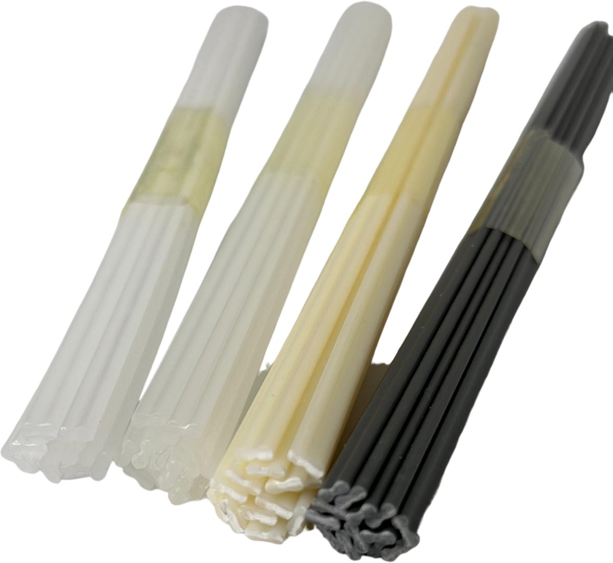 MGM Trading 50 stuks kunststof lasstaven ABS/Pp/PVC/PE zweetstokken 200 mm voor kunststof lassen