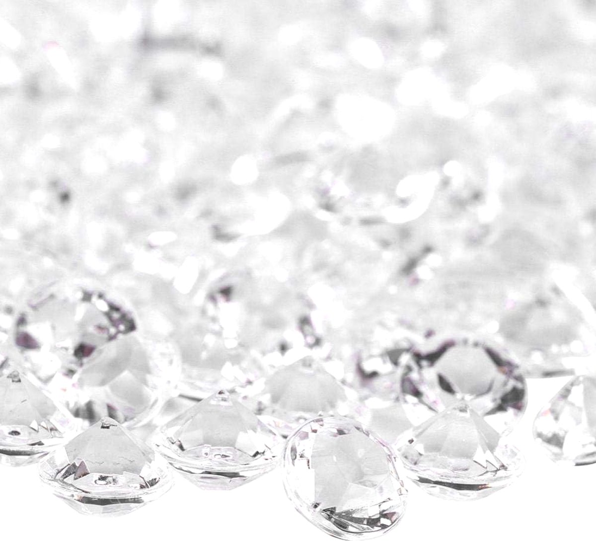 MGM Trading Acryl diamant glitter diamant kristallen transparant diy mooie decoratie voor bruiloft verjaardag vaas mobiel (6mm 2000 stks)