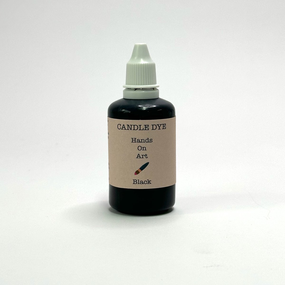  ® - Hands on art - Candle dye - Kleurstof voor kaarsvet - 20 ml - 1 fles - Hoog Geconcentreerd - Zwart
