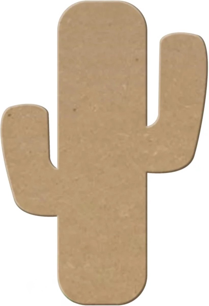 MDF Cactus, creatief, knutselen, deco, 3 stuks, 3mm mdf 37cm