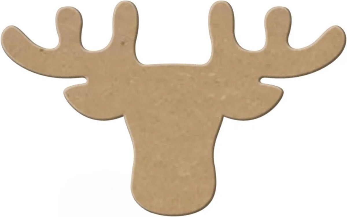 MDF Eland, creatief, knutselen, deco, 6 stuks, 3mm mdf 20cm
