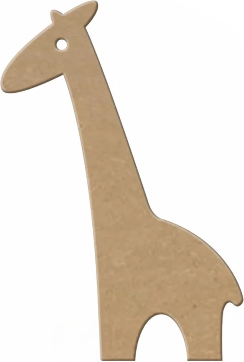 MDF Giraffe, creatief, knutselen, deco, 12 stuks, 3mm mdf 10cm