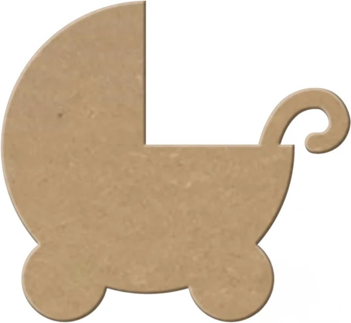 MDF Kinderwagen, creatief, knutselen, deco, 12 stuks, 3mm mdf 10cm