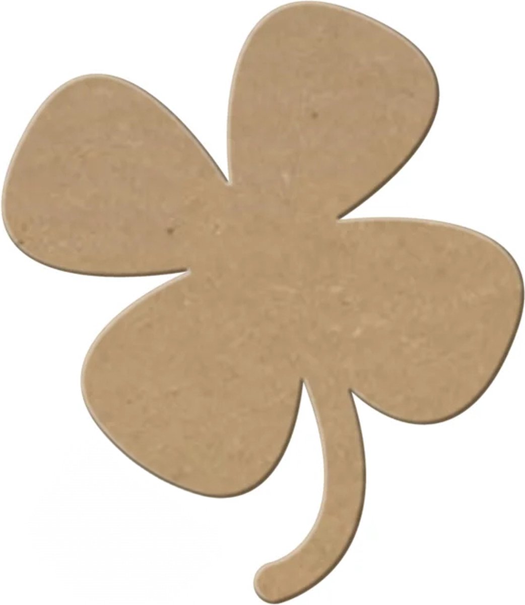 MDF Klavertje, creatief, knutselen, deco, 6 stuks, 3mm mdf 20cm