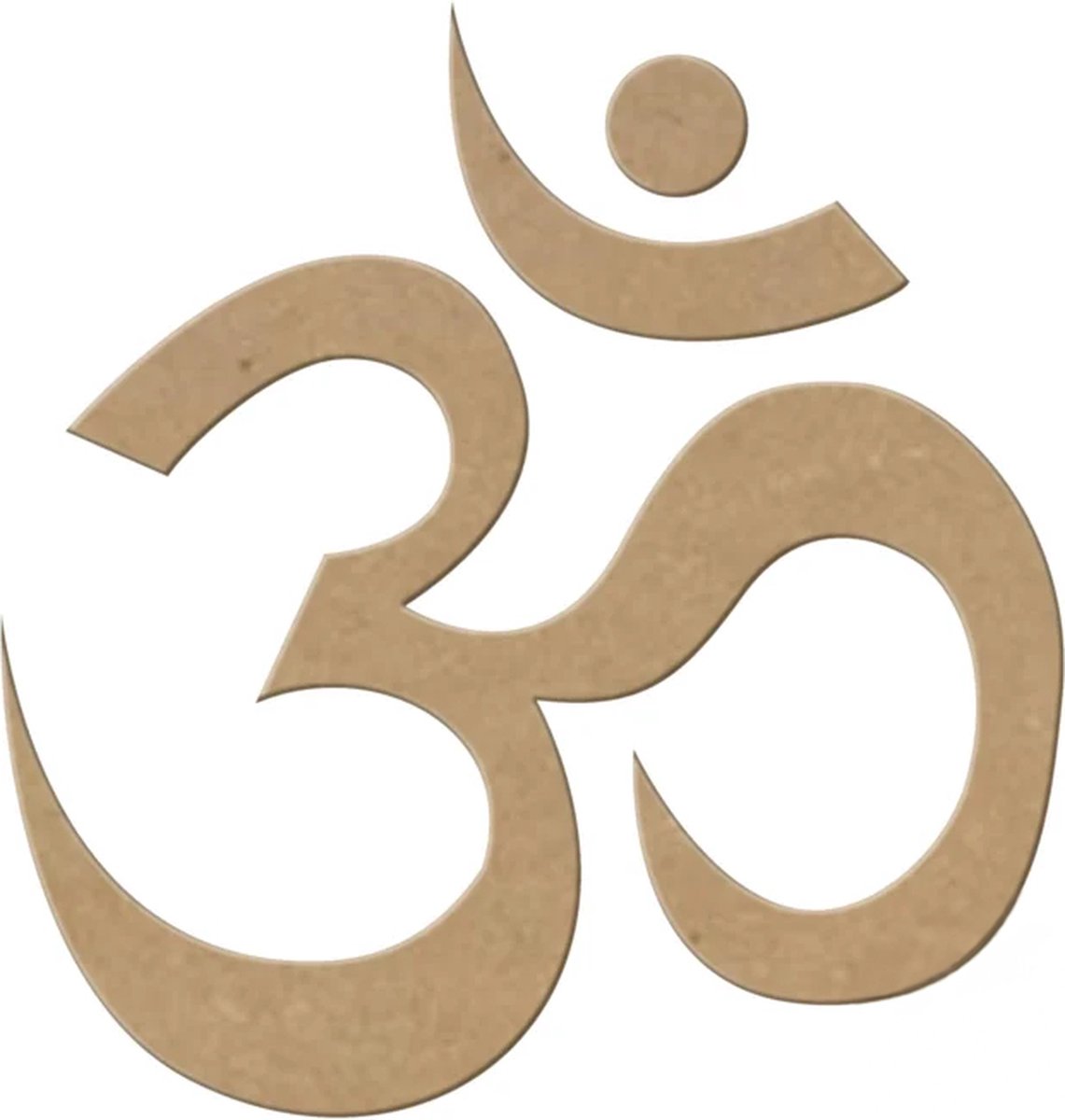 MDF Ohm, creatief, knutselen, deco, 3 stuks, 3mm mdf 37cm