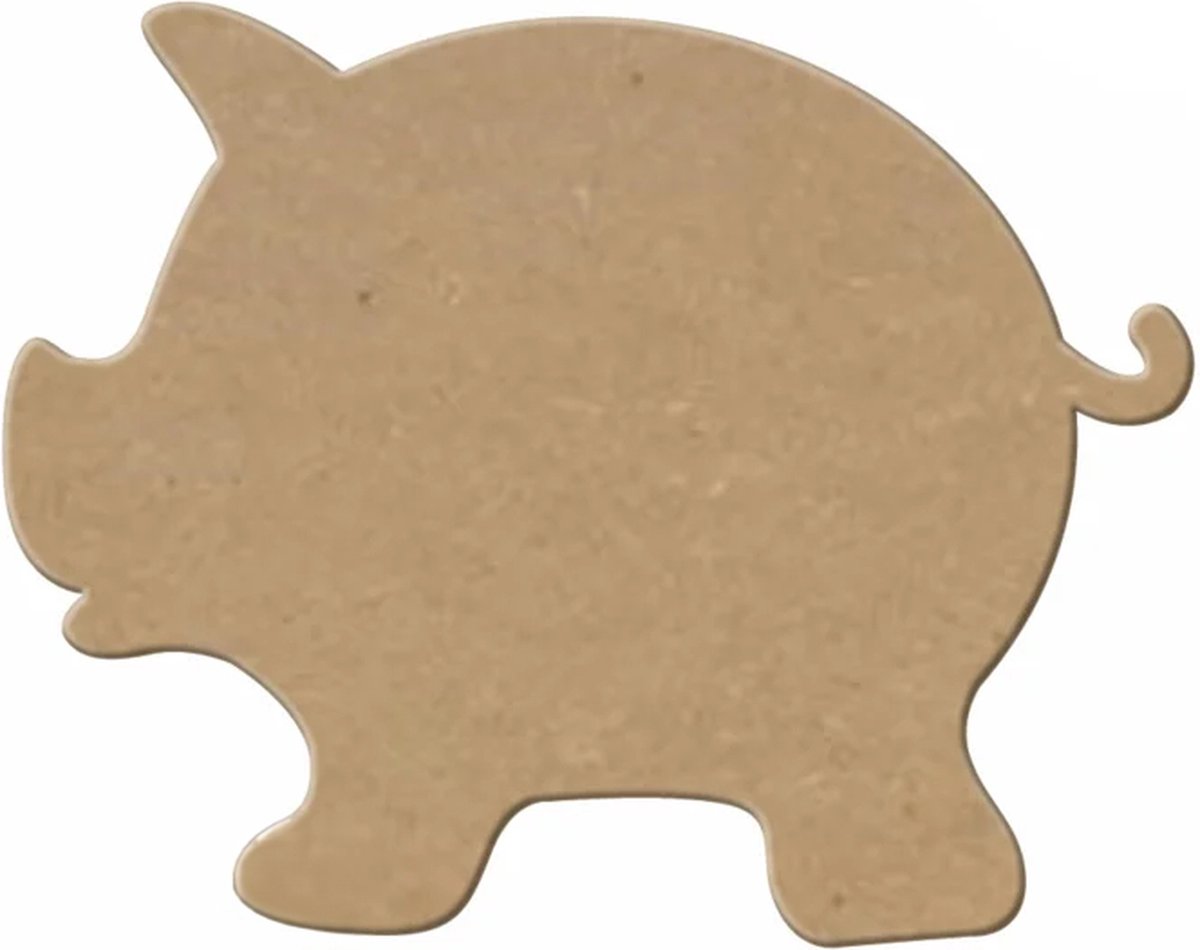 MDF Varken, creatief, knutselen, deco, 3 stuks, 3mm mdf 37cm