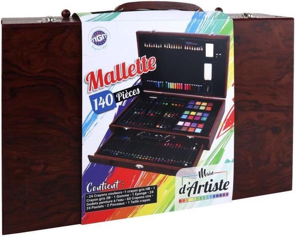 Kunstenaarshand - 140-delige houten ladekast - Creatieve vrije tijd - MGM