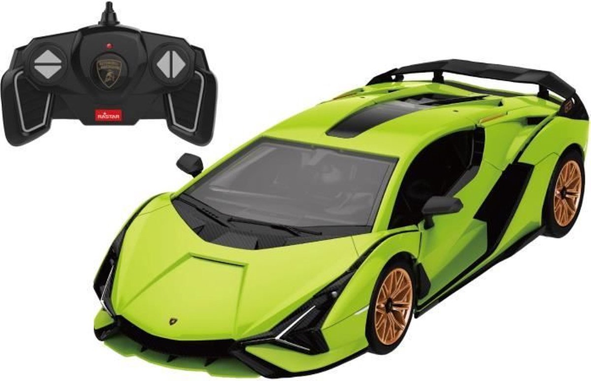 Lamborghini Sian bouwpakket - TURBO CHALLENGE - Auto met afstandsbediening - Groen - 1/18