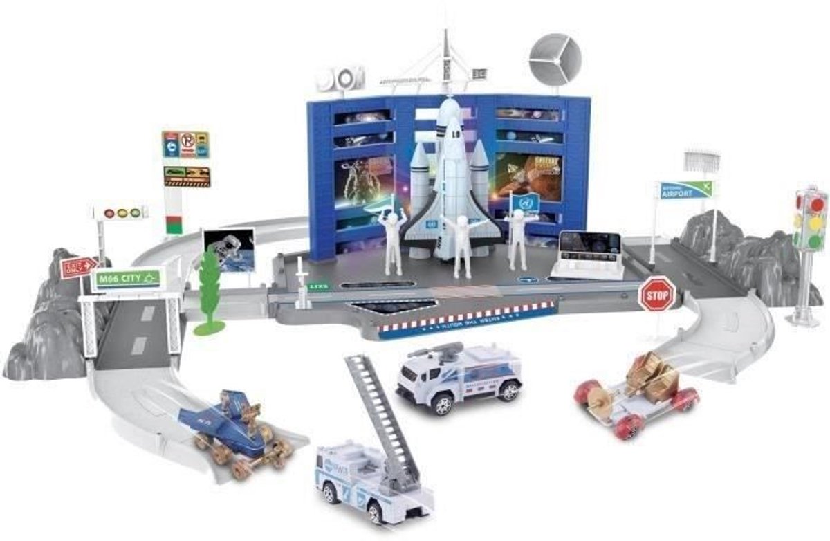 Space Shuttle Launch Station - MGM - 3 metalen voertuigen - Gratis stickers