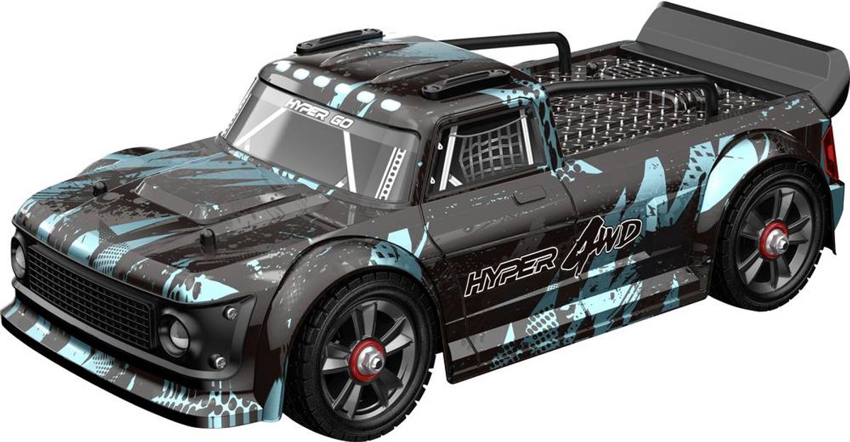 MJX Hyper GO Zwart Brushless 1:14 RC auto Elektro Rallywagen 4WD RTR 2,4 GHz Incl. accu en laadkabel, Met lichteffect