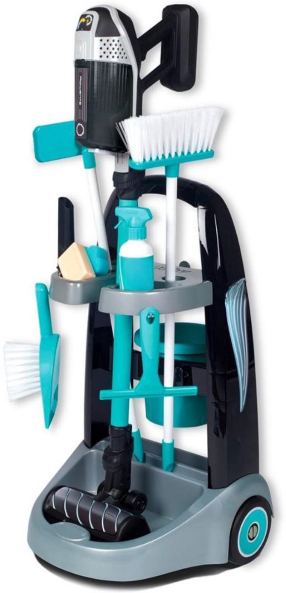 MKSS® Schoonmaakkar - Schoonmaakkast - Poets Wagen - Zwart