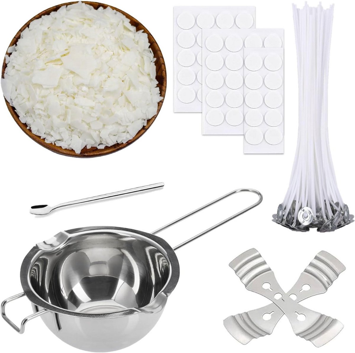 MKSS® Smeltpan Kaarsvet Set – Smeltpan voor Kaarsen - Kaarsen Maken Starterspakket – Candle Making Kit