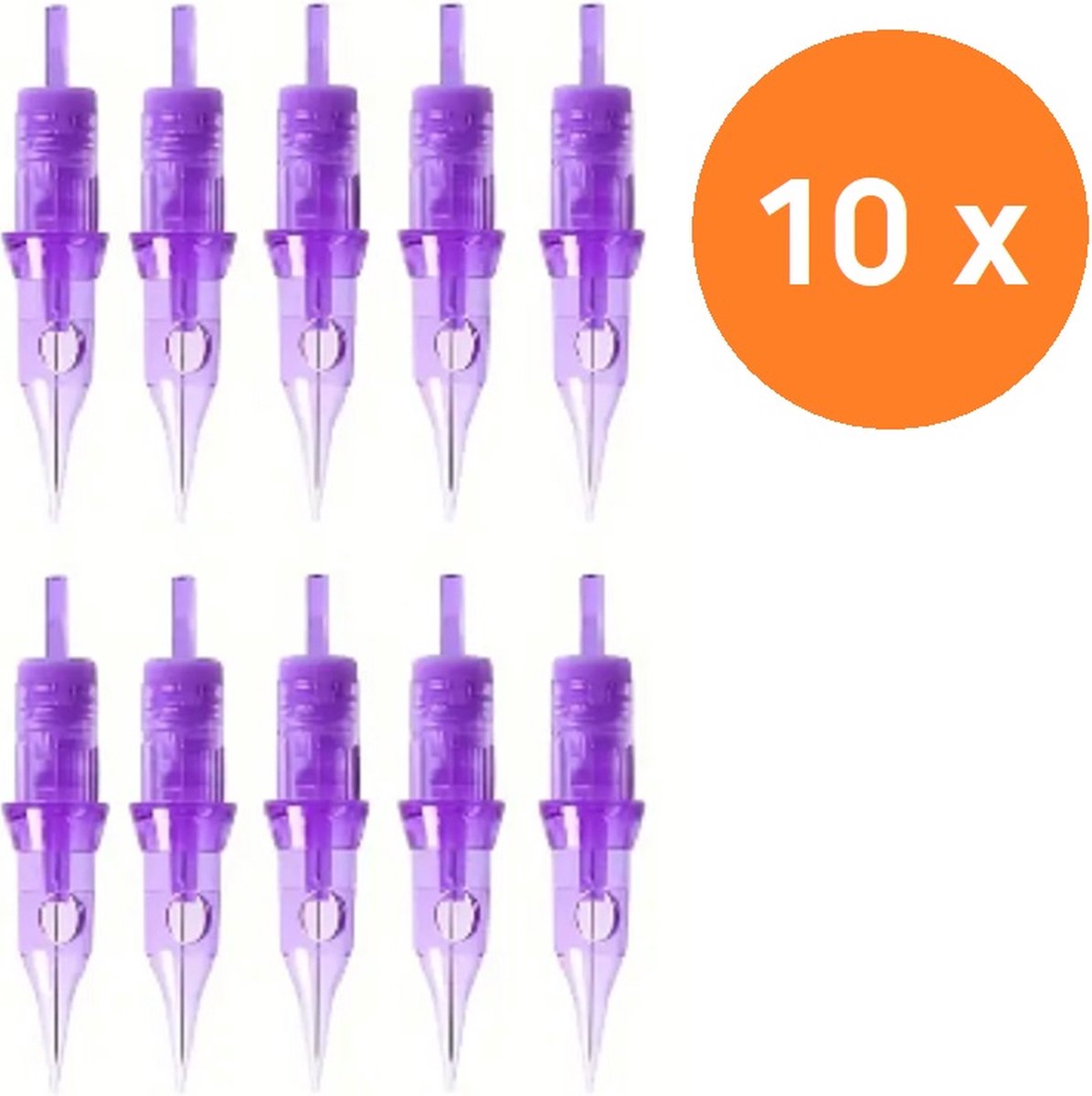 5RL Tattoo Naalden - 10x Tattoo Cartridges - Liners - Tattoo Naalden Set - Voor alle gangbare tatoeage machines