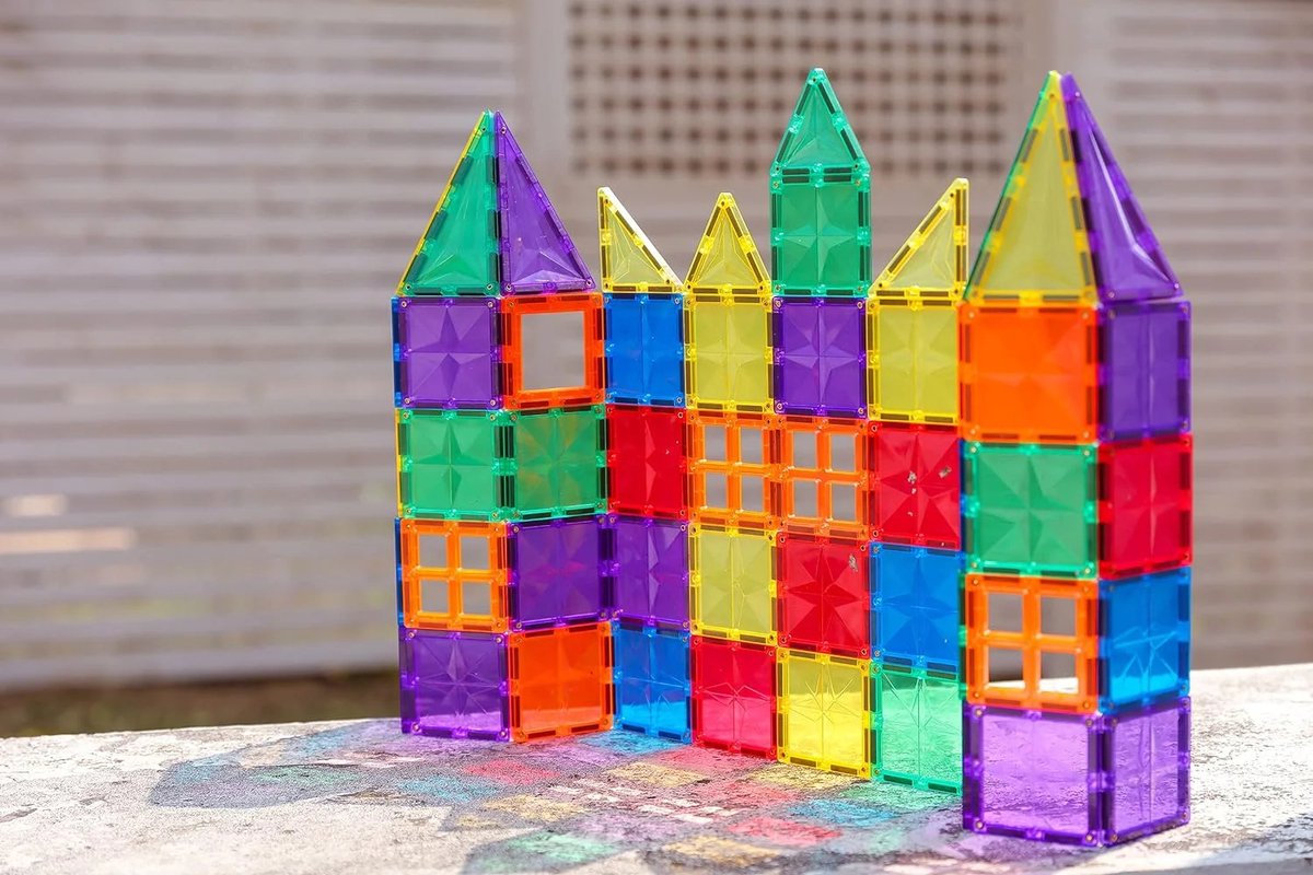 MNTL Magnetic Tiles Magnetische Tegels Rainbow sterren - 182 stuks