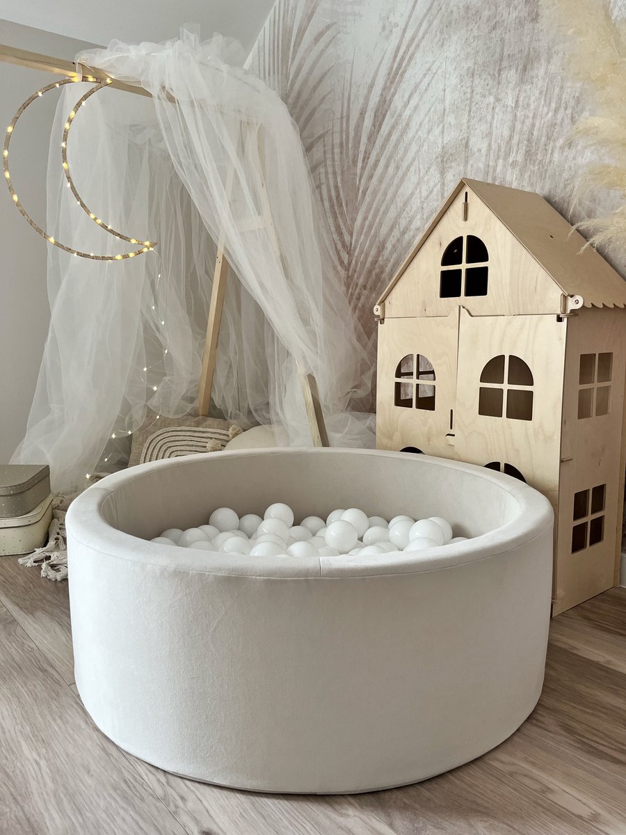 Ballenbad - Ballenbad - Moje - Velvet Cream + 150 Witte Ballen