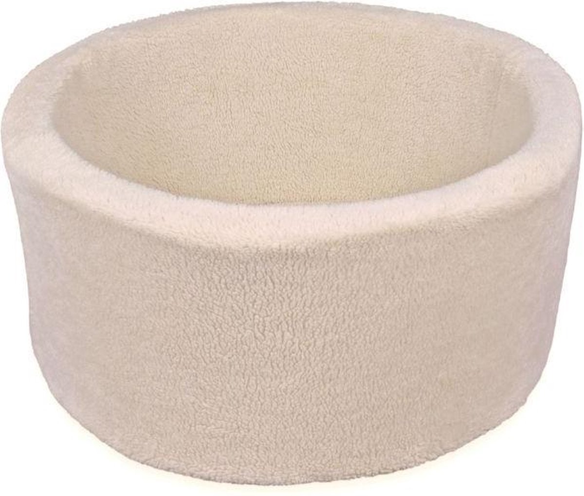 Ballenbak XL Exclusive Rond 90x40 Teddy Ecru Moje