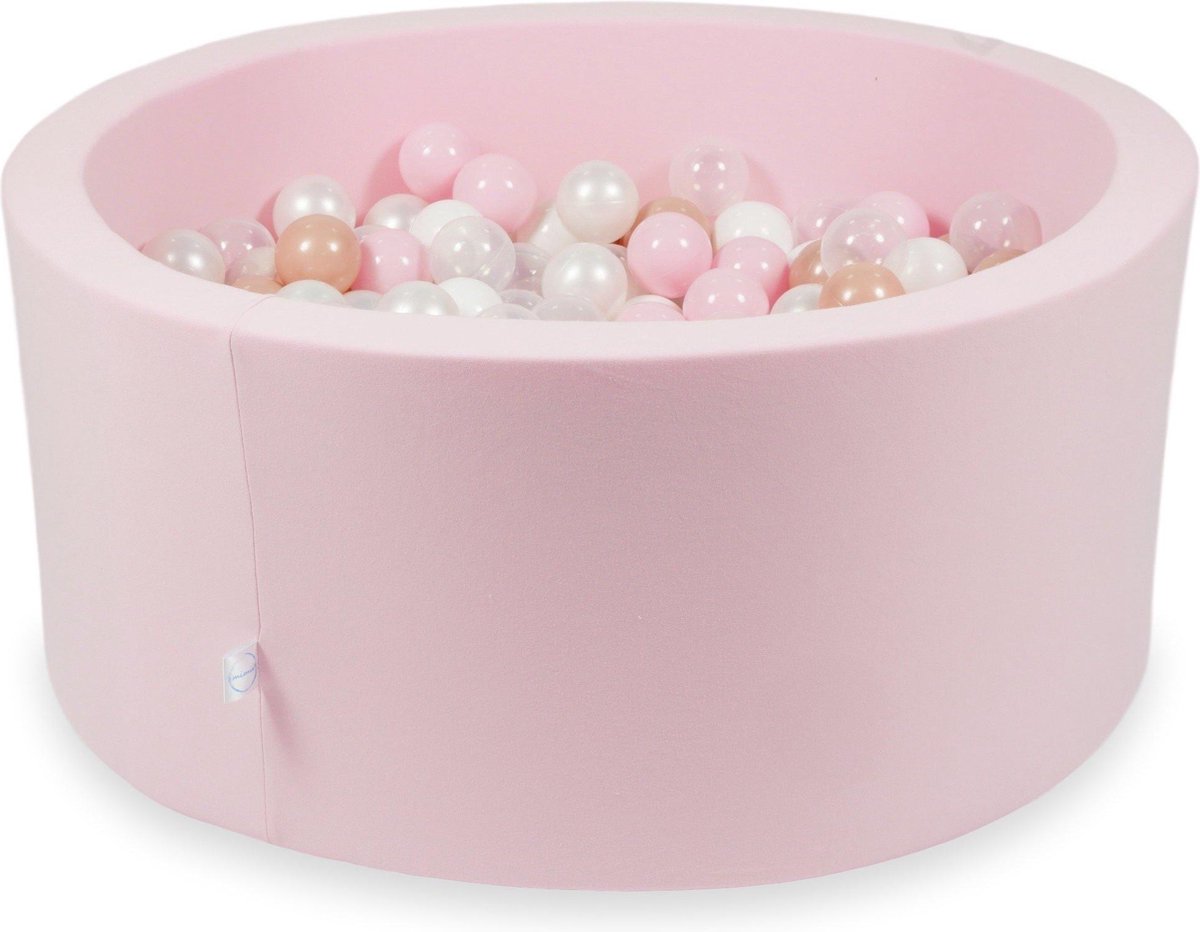 Pink Ballenbad Moje • Rond 90 x 40 cm • Inclusief 300 ballen diameter 7 cm