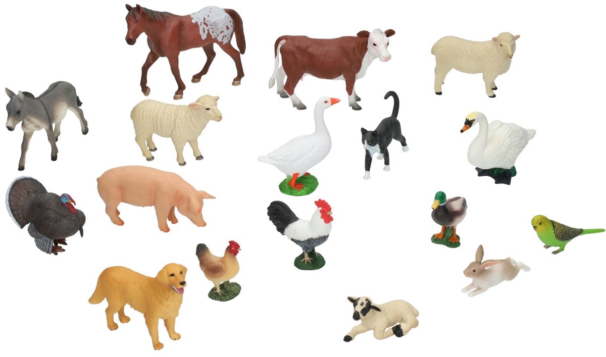 Mojo Boerderijdieren Schoolpakket, 17dlg.