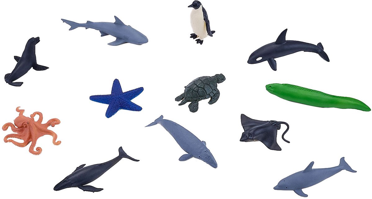 Mojo Sealife Mini Zeedieren Speelset, 12dlg. - 380056