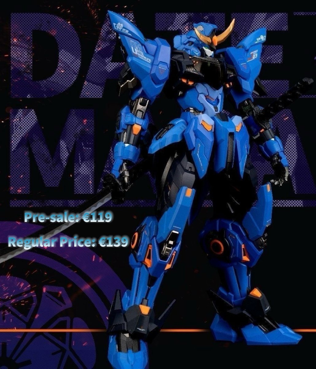 Samurai Armor Robot Action Figure - 20cm Blue Mecha Model - Gundam Style Figure Compatible with Lego - Transformers - Pre-sale Delivery within 1 Month