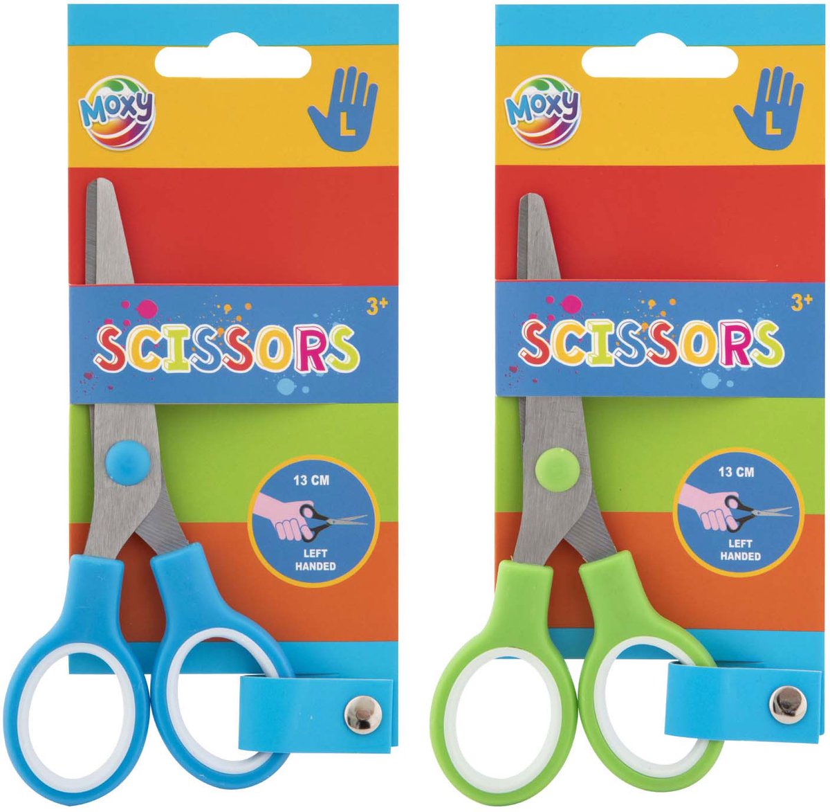 Knutselschaar Linkshandig - Schaar - Kinderschaar - 13 cm - 1 Stuk