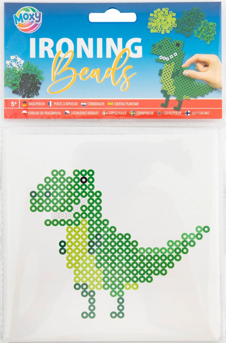 Moxy Strijkkralen Set Dinosaurus - Inclusief Grondplaat