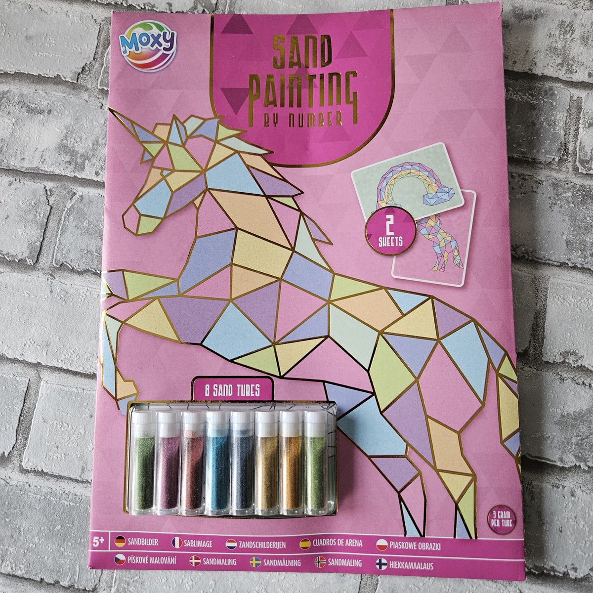 Zand op nummer eenhoorn, Diy kit