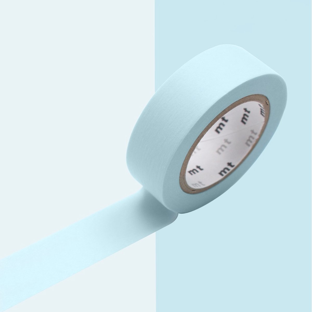   Pastel powder blue - 10 meter x 1,5 cm breed - Washi Tape blauw