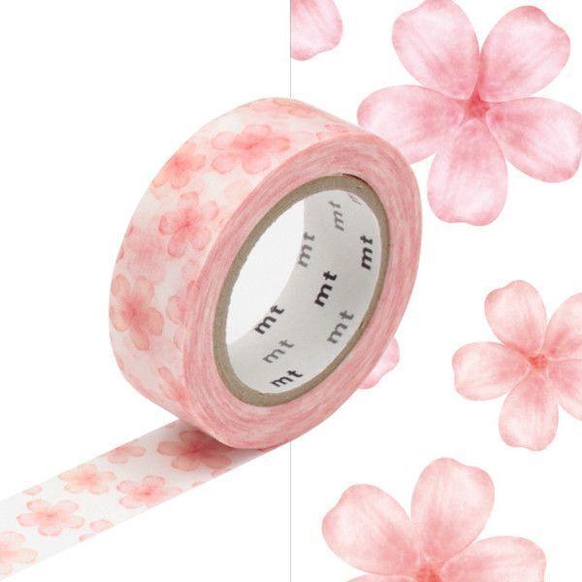Washi Tape Bloesem - MT Masking Tape Sakura - 7 meter x 1,5 cm.