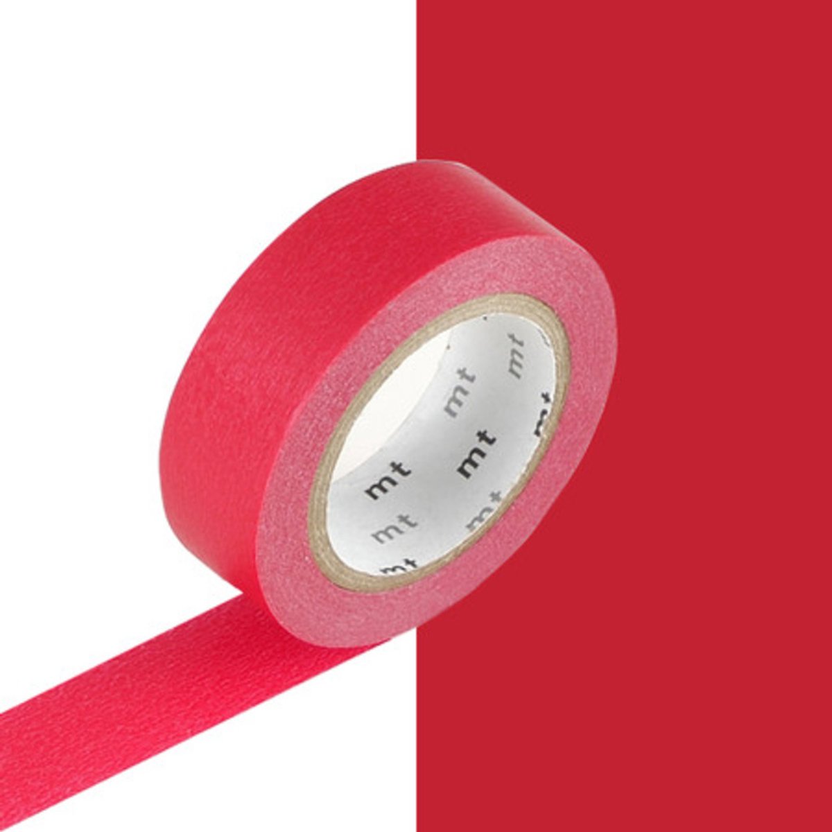 Washi Tape Rood - 7 meter x 1,5 cm. - MT Masking Tape Red