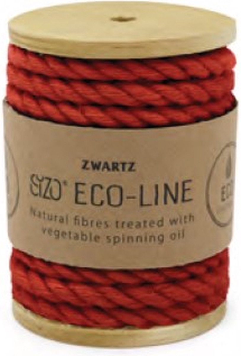 Jute Touw Koord 7mm Rood- Breedte 7mmcm - 5m lang