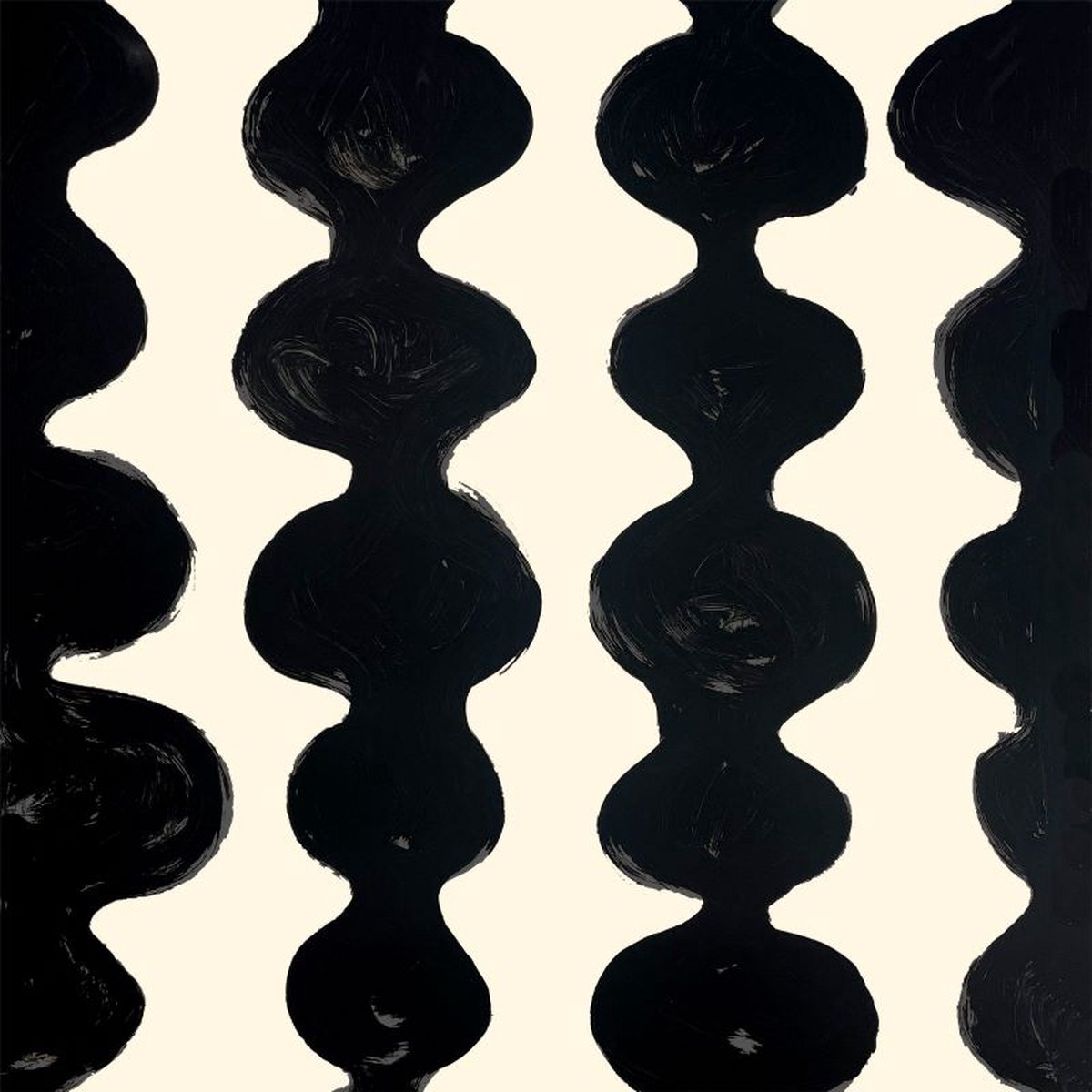 Servetten 33x33cm 20 stuks Avtg. Colour Waves cream-black