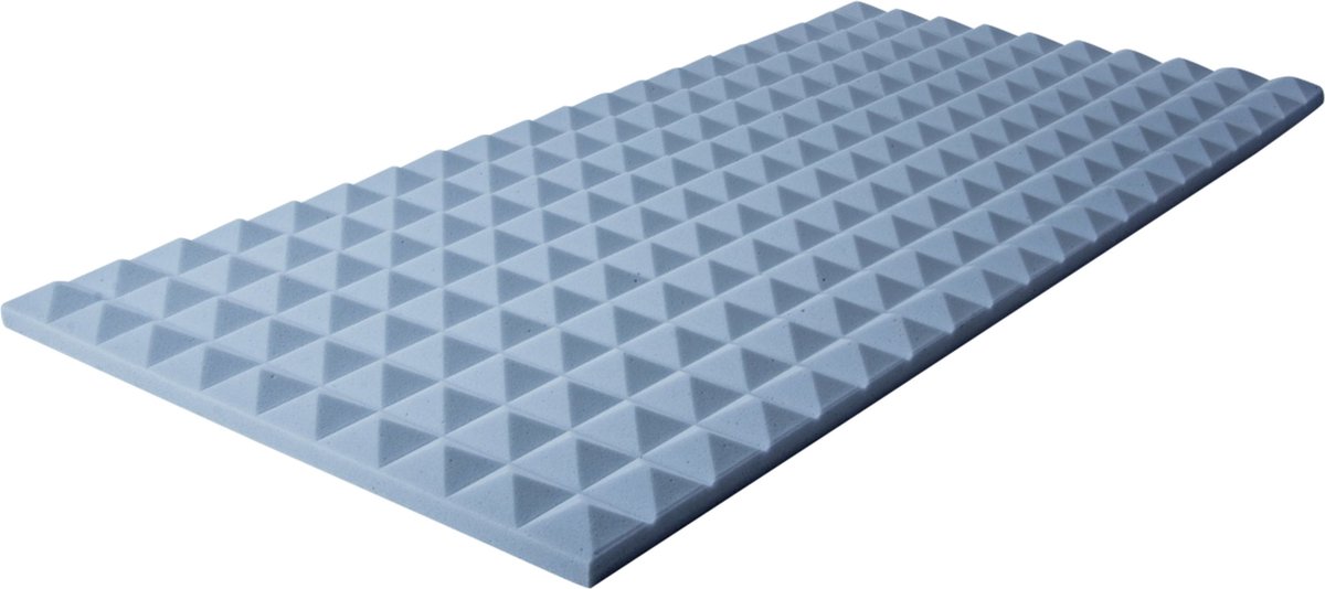   Pyramis Absorber 50x100x 3 cm Basotect, grijs, zelfklevend - Absorbers