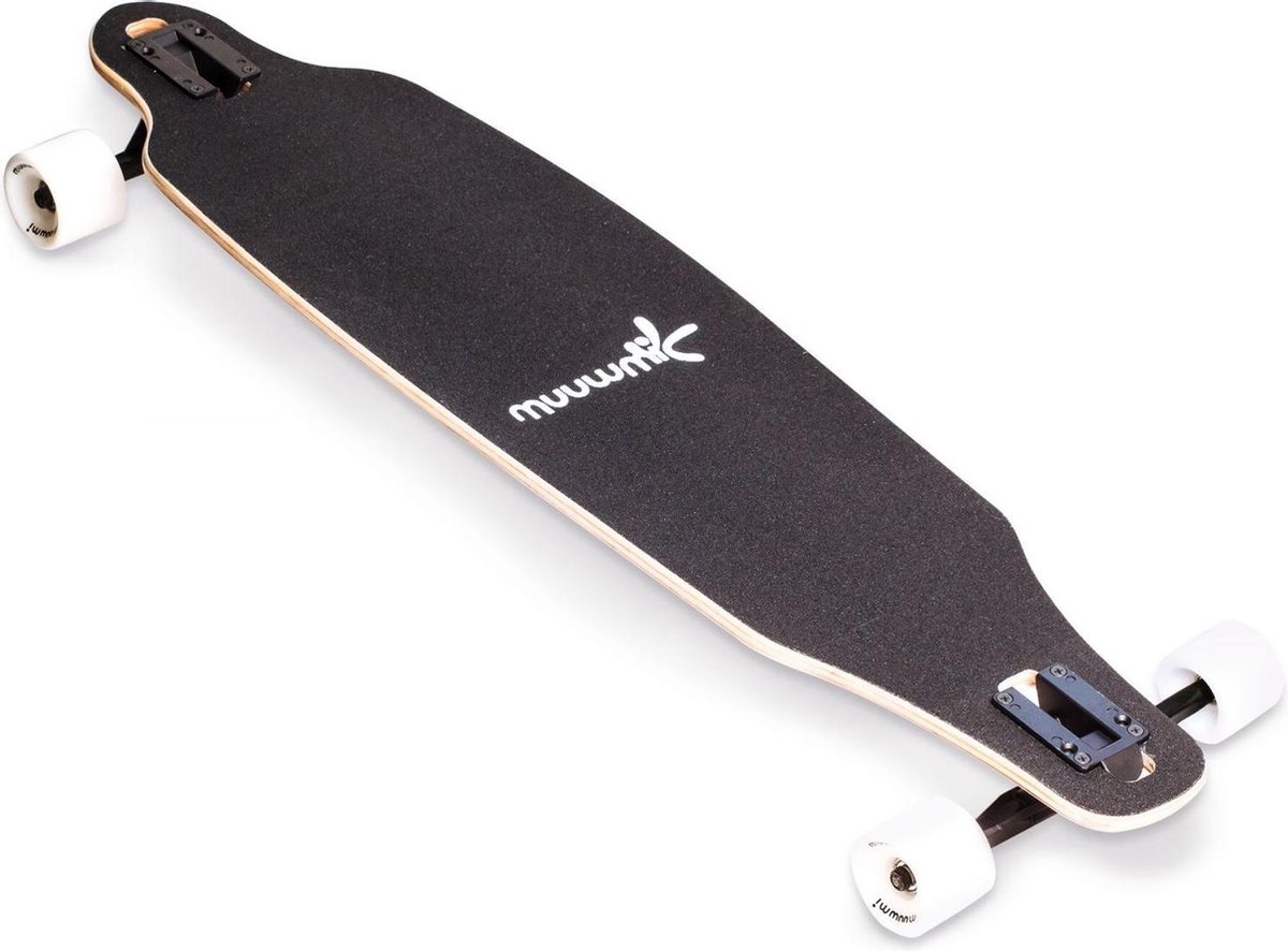 Muuwmi Longboard Beach 97 X 23 Cm Hout Beige/zwart