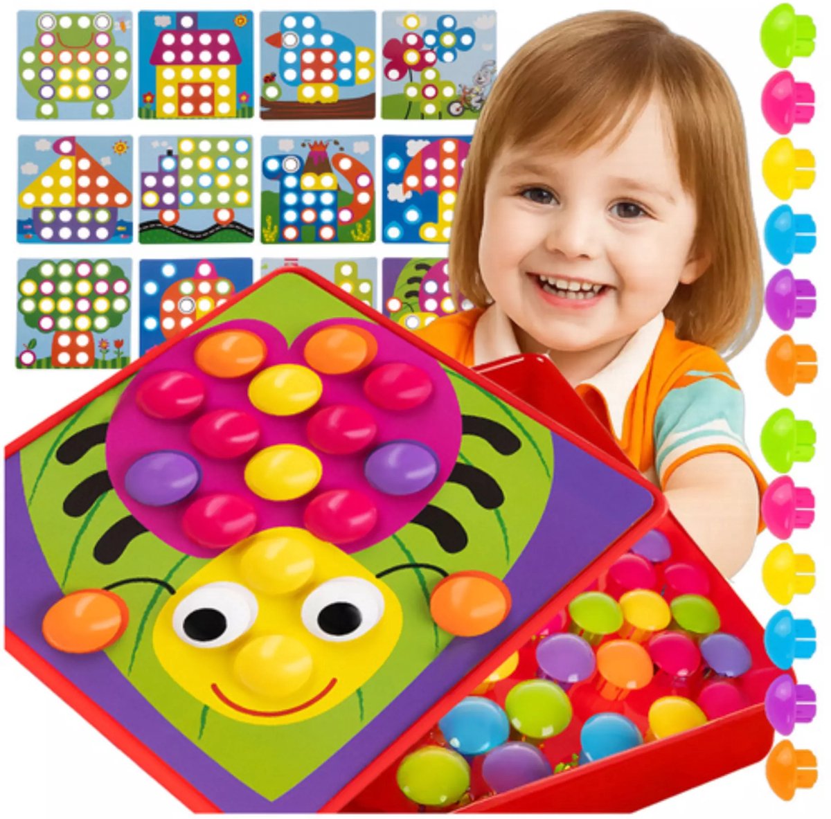 Maaleo Mozaïekpuzzel – Educatief en Creatief Spel voor Kinderen