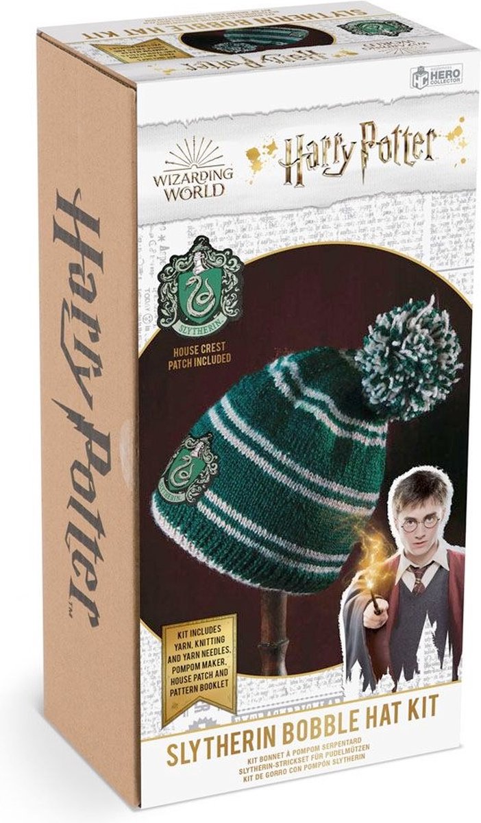 Harry Potter - Zwadderich - winter muts met pompom breipakket