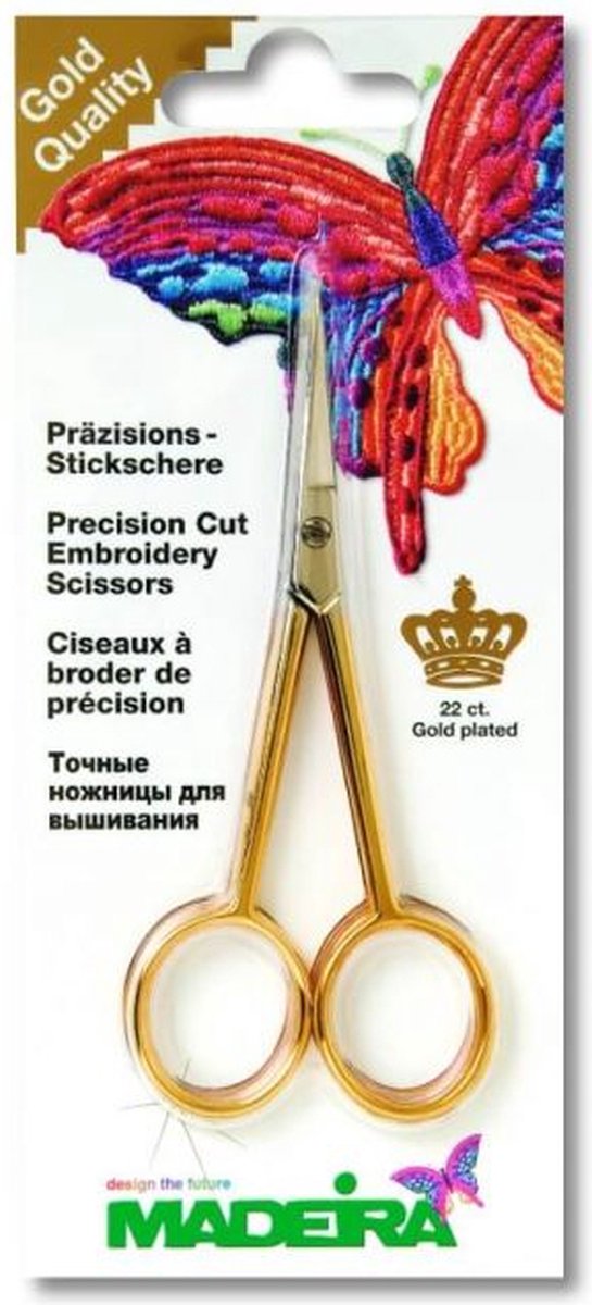 MADEIRA SCHAAR RECHT VERGULD 12CM