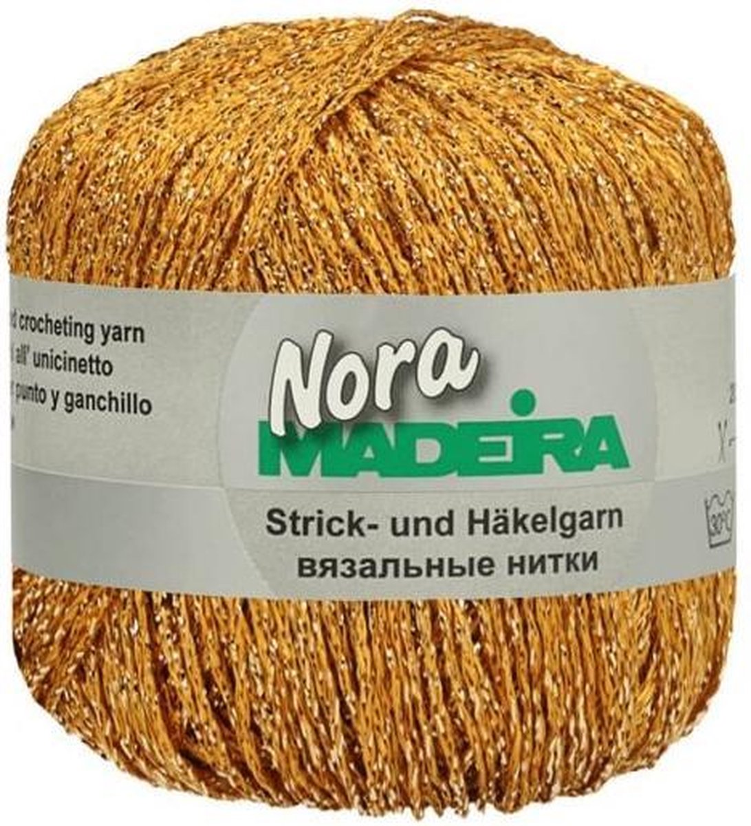 Madeira Nora gemetaliseerd haak- en breigaren 320  Geel