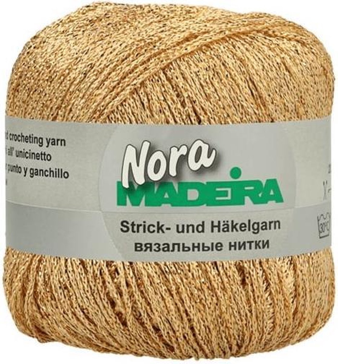 Madeira Nora gemetaliseerd haak- en breigaren 321  Geel, Grijs