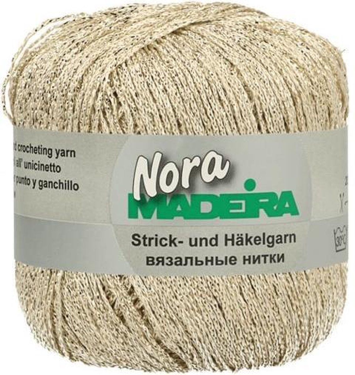 Madeira Nora gemetaliseerd haak- en breigaren 323  Geel, Grijs