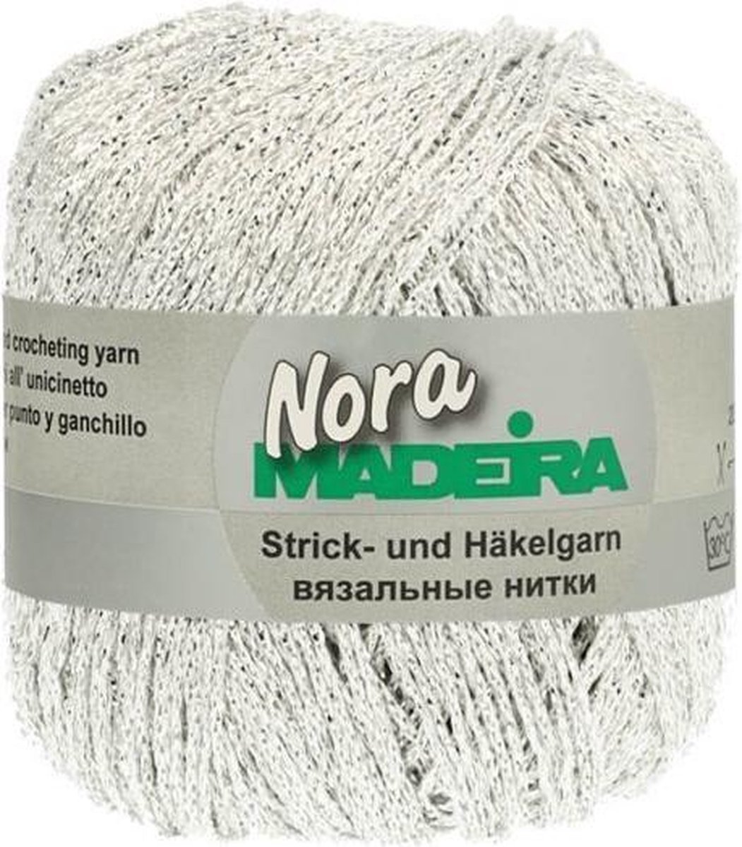 Madeira Nora gemetaliseerd haak- en breigaren 342  Grijs