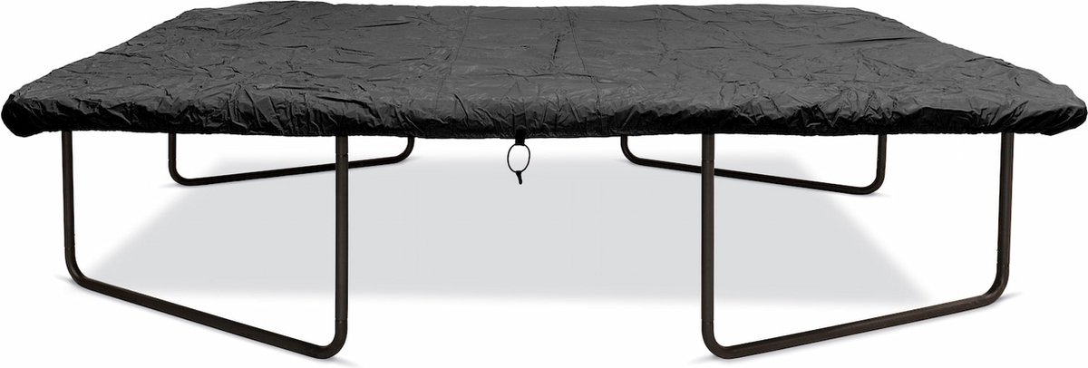 Trampoline beschermhoes rechthoekig 214 x 305 cm antraciet - Rechthoekige winter afdekhoes - Afdekhoes trampoline PVC - afdekzeil - stevige bevestiging