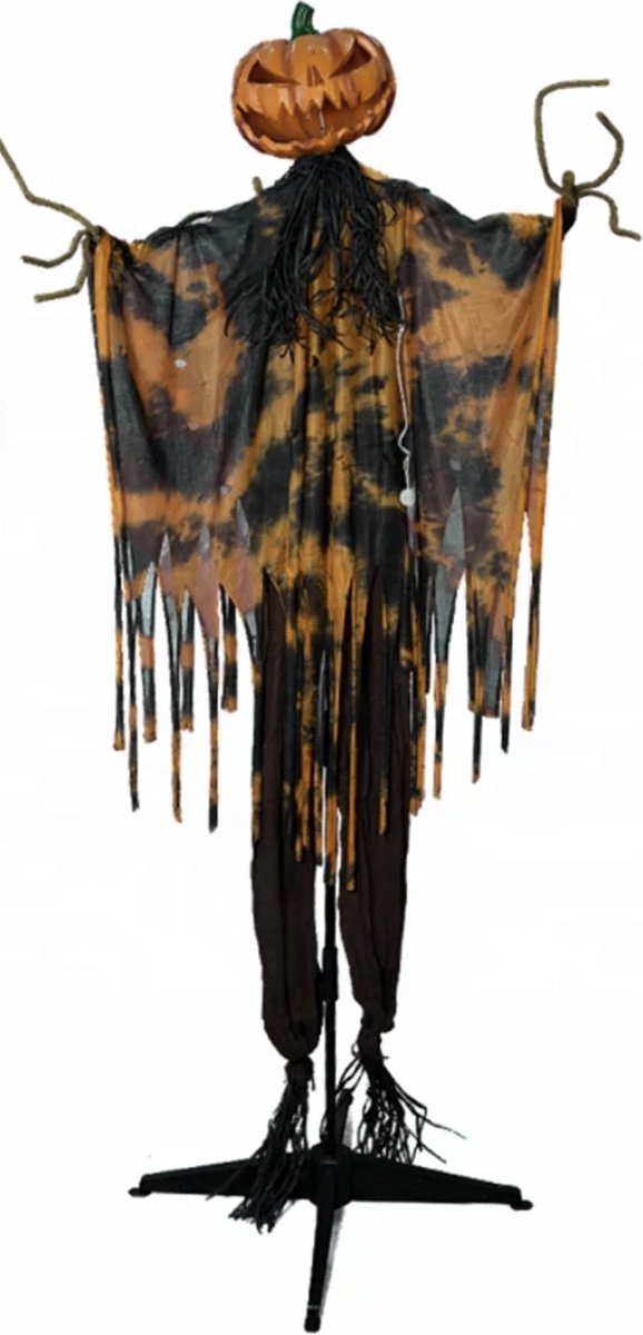 Halloween pop levensgrote bewegende en schreeuwende Horrible Pumpkin