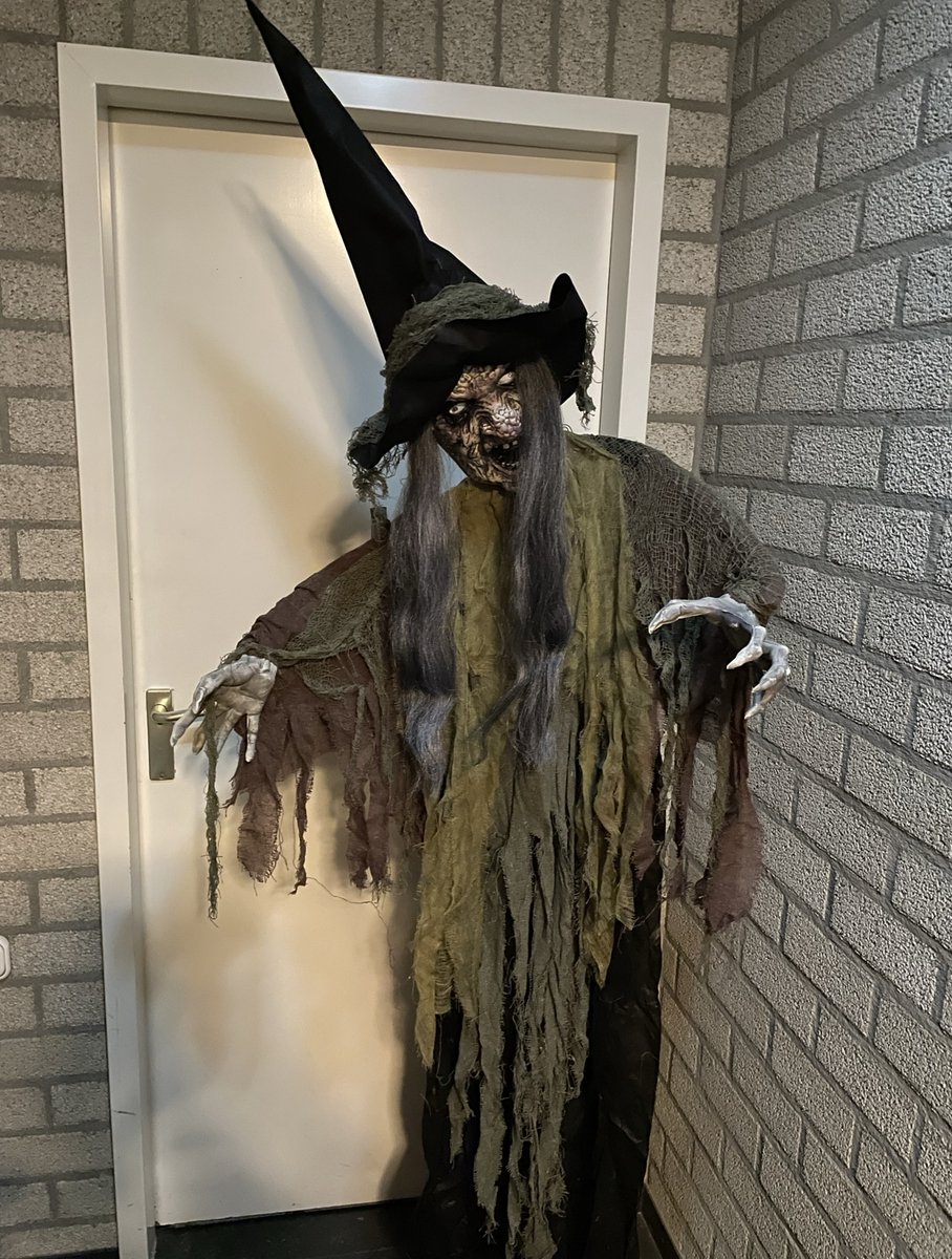 Halloween pop Screaming Witch (Beweging, licht en geluid)