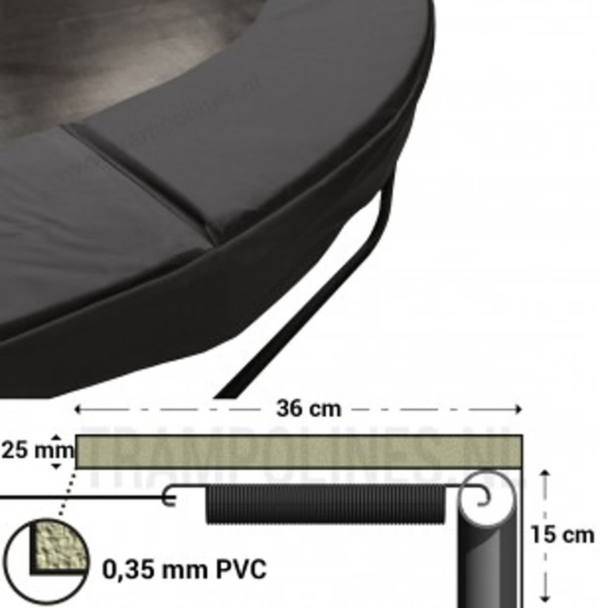 Trampoline Rand Magic Jump Black 380 cm