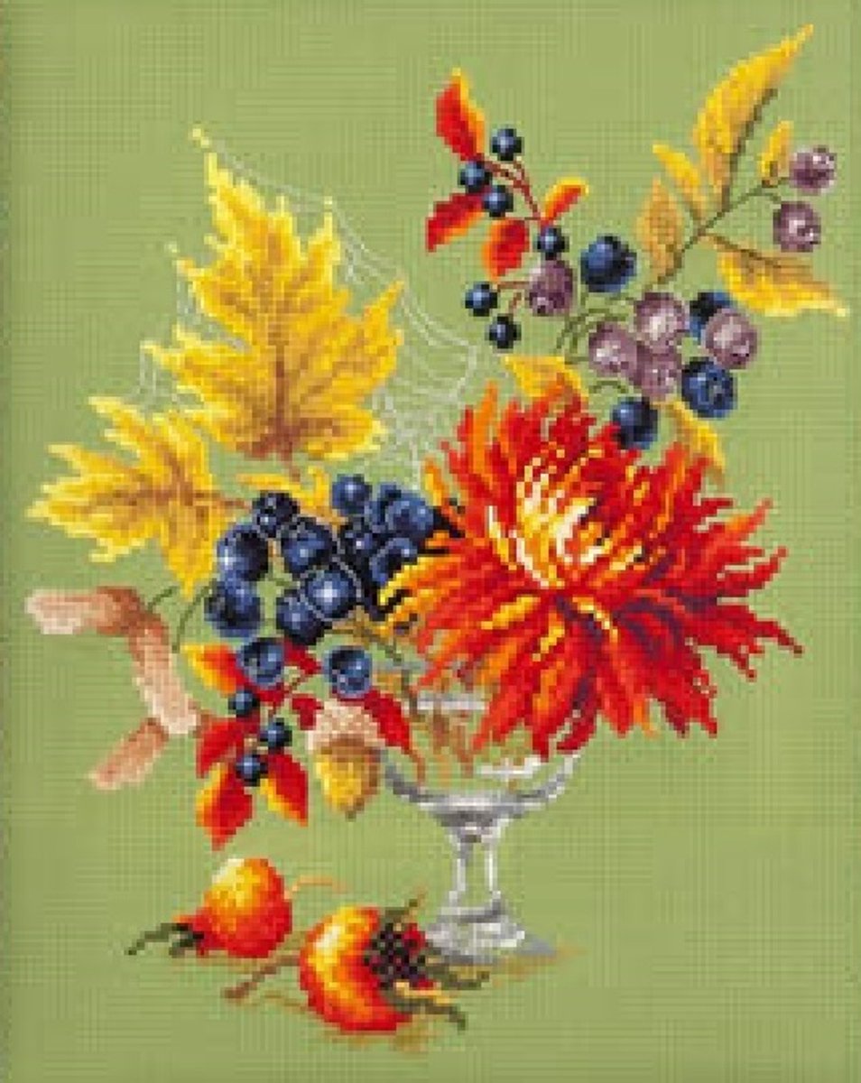 Borduurpakket Magic Needle - Autumn Bouquet