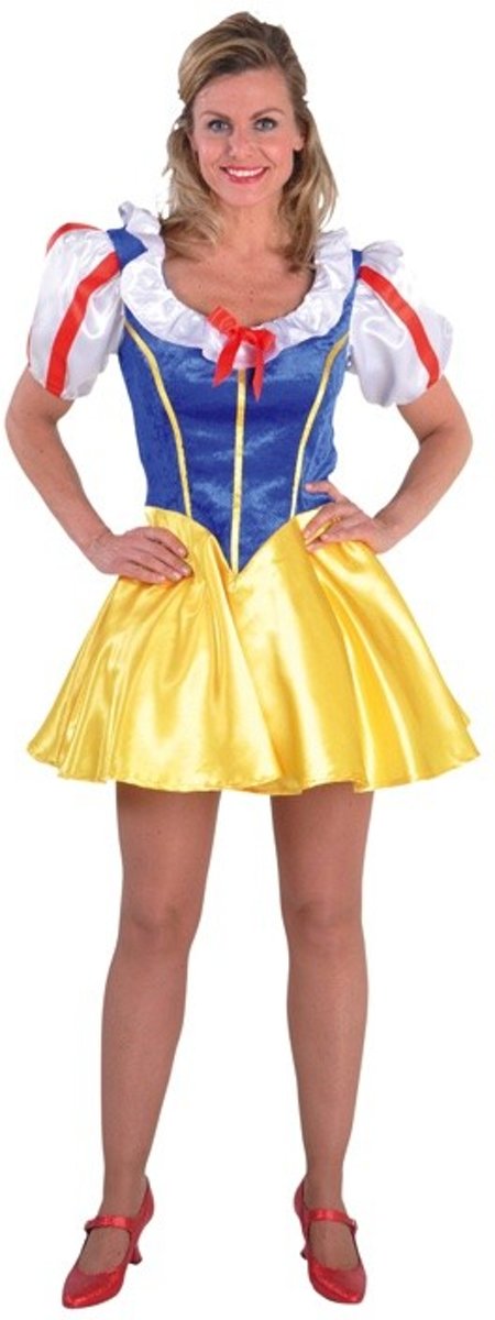 Korte Sneeuwwitje jurk - Dames carnaval kostuum maat 42/44